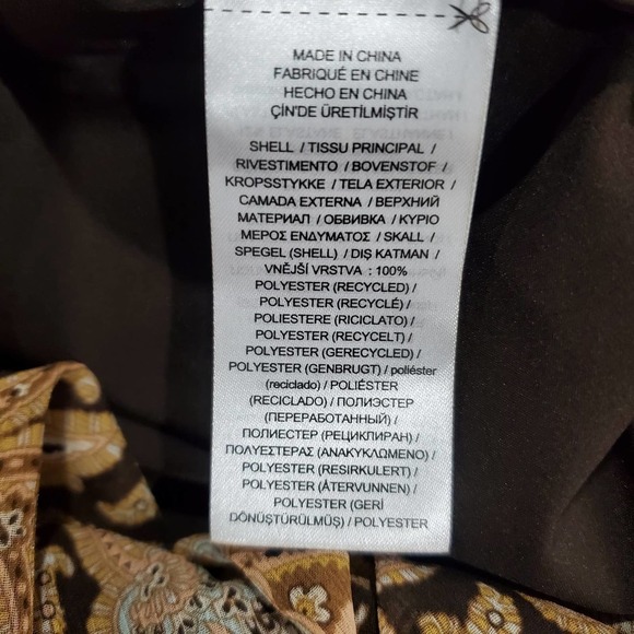 Lauren Ralph Lauren Dress Womens 6 Paisley Crinkle Georgette One Shoulder Gown - Picture 12 of 12